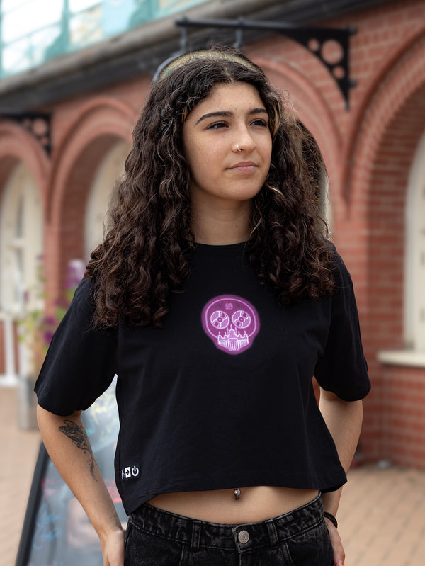 Artist Anon Brighton - 2022 Brighton Skull #ii women's cropped t-shirt - T-Shirt - Brighton Skull, Crop, Women's