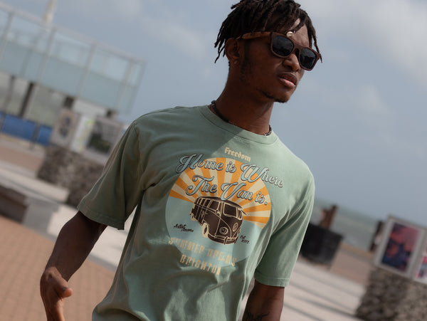 Artist Anon Brighton - Artist Anon Brighton Camper Van t-shirt - T-Shirt - Classic, Men's, Unisex