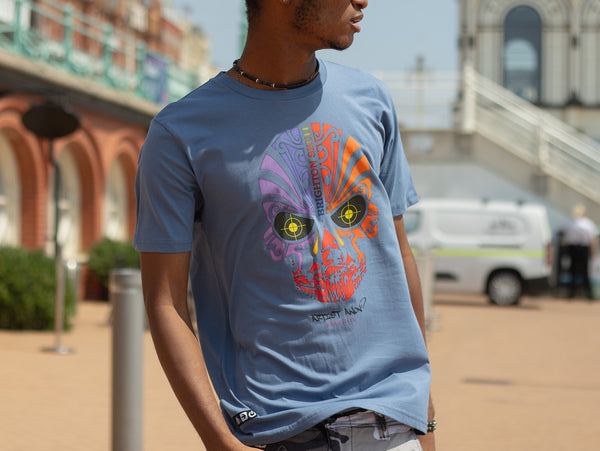 Artist Anon Brighton - 2015 Brighton Skull v.ii - T-Shirt - Brighton Skull, Men's, Unisex