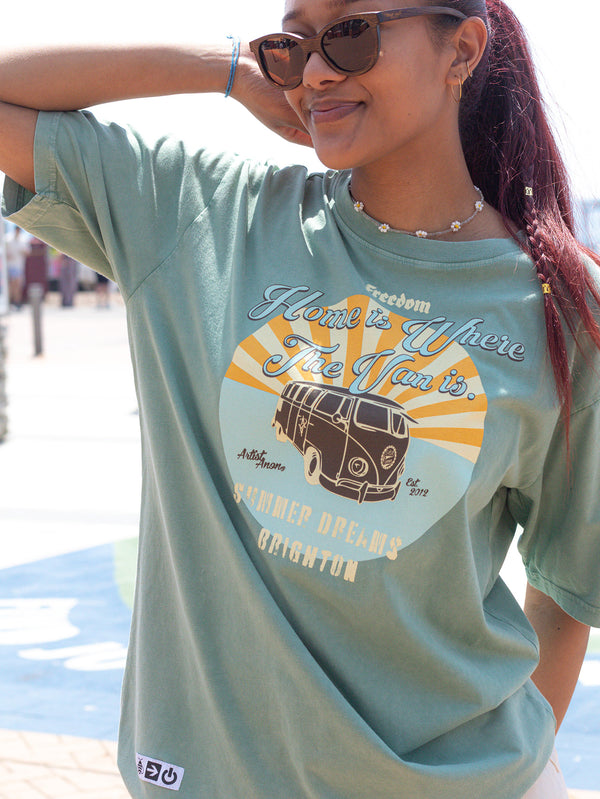Artist Anon Brighton - Artist Anon Brighton Camper Van t-shirt - T-Shirt - Classic, Men's, Unisex