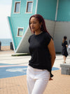 Artist Anon Brighton - Flowy Muscle Tee With Rolled Cuff - T-Shirt - Women's