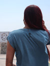Artist Anon Brighton - Flowy Muscle Tee With Rolled Cuff - T-Shirt - Women's