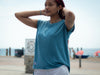 Artist Anon Brighton - Flowy Muscle Tee With Rolled Cuff - T-Shirt - Women's