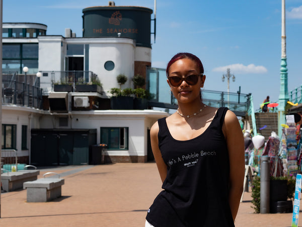 Artist Anon Brighton - Life's A Pebble Beach Women's Vest - T-Shirt - Vest, Women's