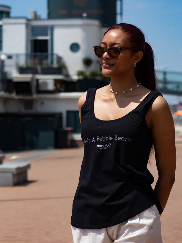 Artist Anon Brighton - Life's A Pebble Beach Women's Vest - T-Shirt - Vest, Women's