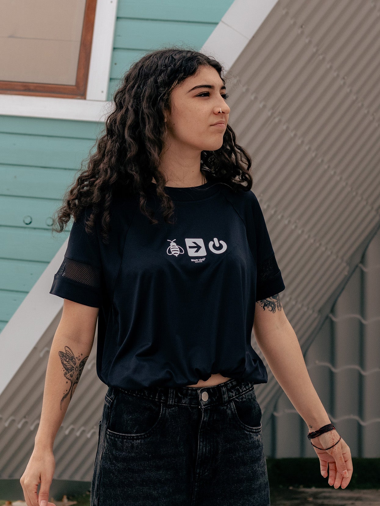 ★anon Goth Country U.S.A. (Heavy Cotton T-Shirt) - Spiderweb Flag