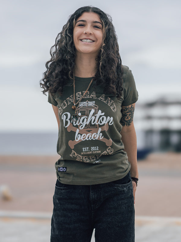 Artist Anon Brighton - Brighton Beach Women's T-shirt - T-Shirt - Vintage, Women's