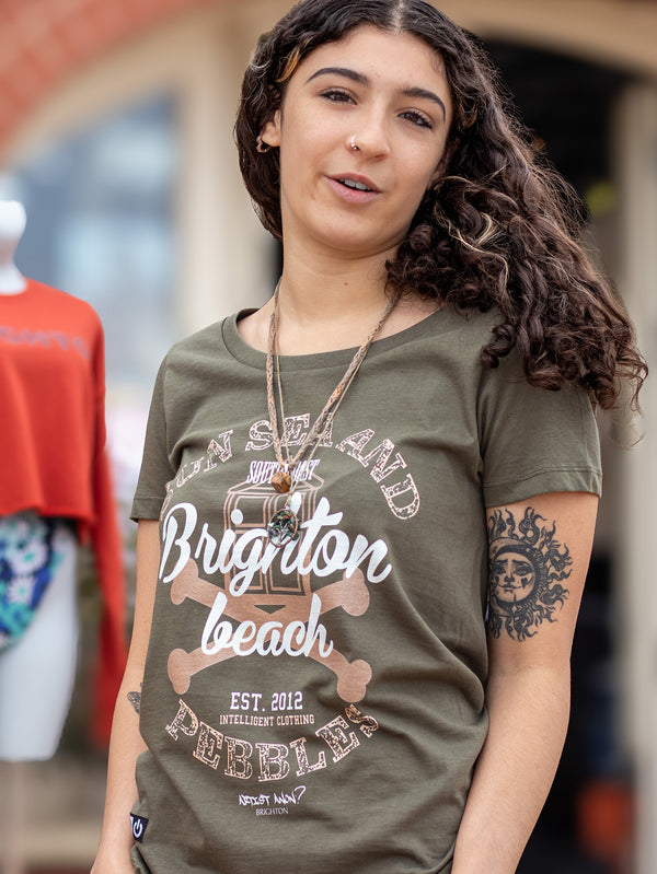 Artist Anon Brighton - Brighton Beach Women's T-shirt - T-Shirt - Vintage, Women's