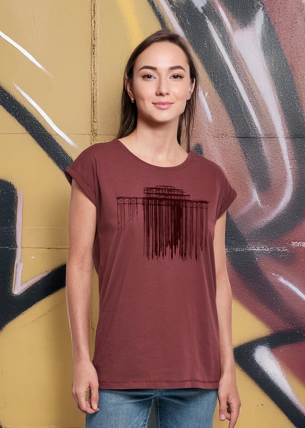 Artist Anon Brighton - Artist Anon Brighton Women's West Pier t-shirt - T-Shirt - Classic, West Pier, Women's