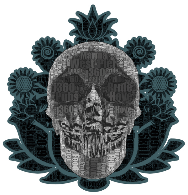 Artist Anon Brighton - 2019 Brighton Skull Sticker - Stickers -