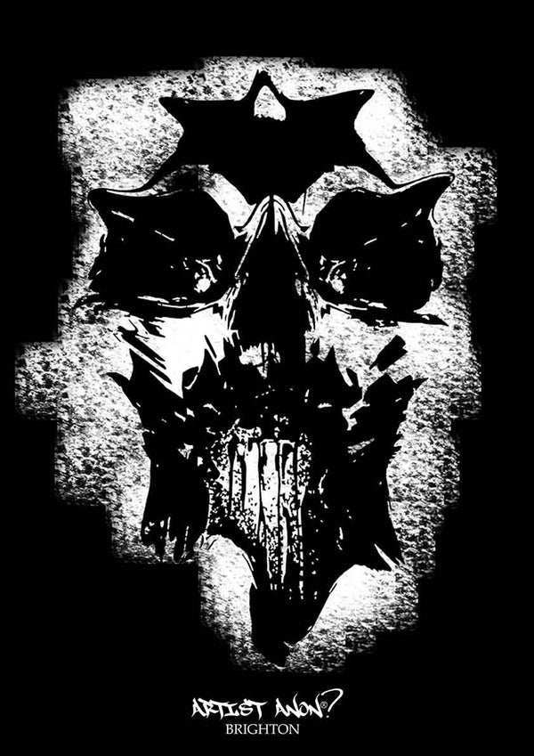 Artist Anon Brighton - 2017 Brighton Skull - T-Shirt - Brighton Skull, Men's, Unisex