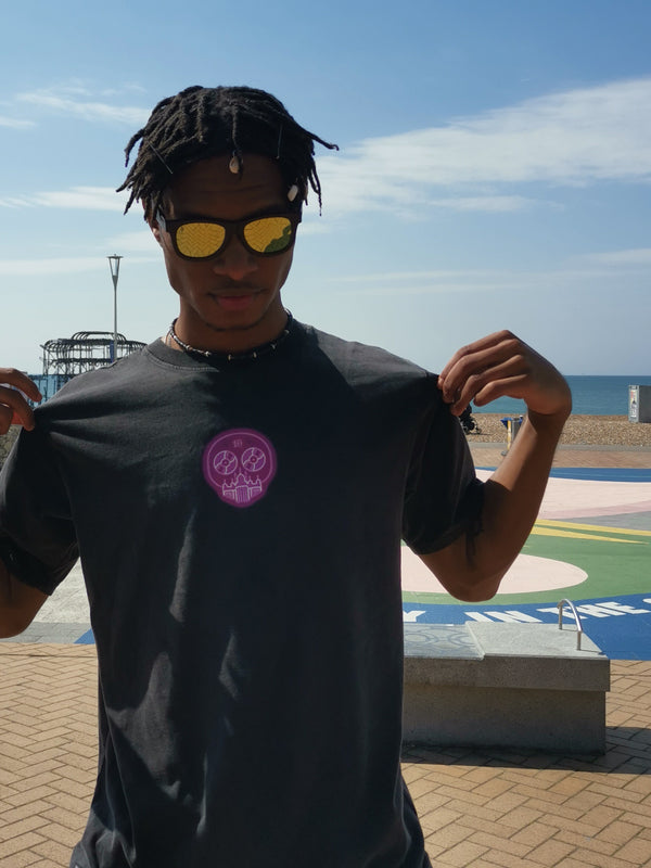 Artist Anon Brighton - 2022 Brighton Skull #ii - T-Shirt - Brighton Skull, Men's, Unisex