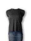 Artist Anon Brighton - Flowy Muscle Tee With Rolled Cuff - T-Shirt - Women's