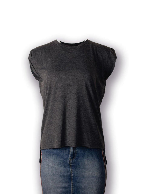 Artist Anon Brighton - Flowy Muscle Tee With Rolled Cuff - T-Shirt - Women's