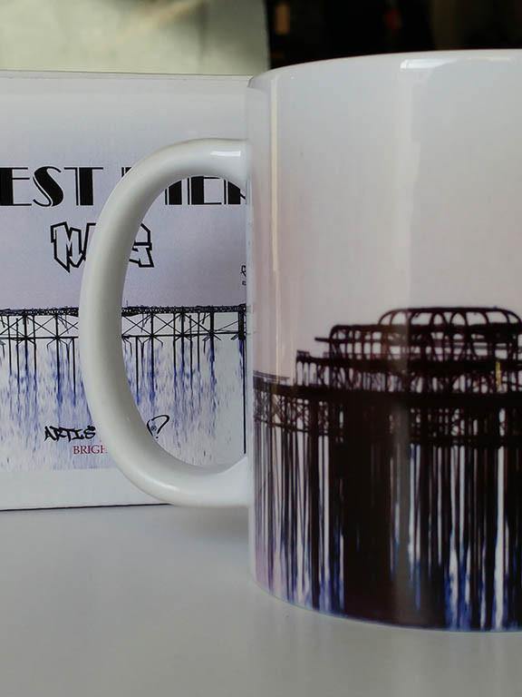 Artist Anon Brighton - West Pier Mug - Mugs -