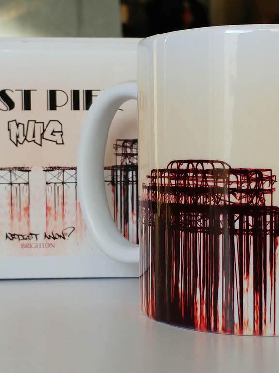 Artist Anon Brighton - West Pier Mug - Mugs -