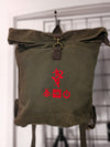 Artist Anon Brighton - Artist Anon Waxed Rolltop Rucksack - Bag - Bag