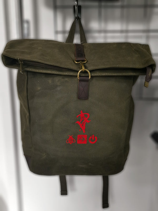 Artist Anon Waxed Rolltop Rucksack