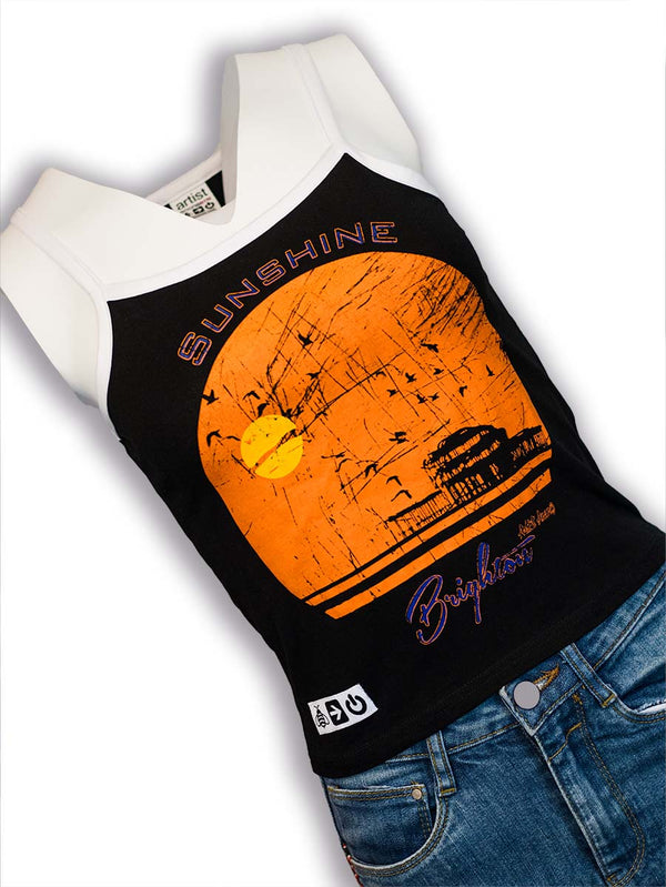 Artist Anon Brighton - Artist Anon Sunshine Vest - T-Shirt - Vest, West Pier, Women's
