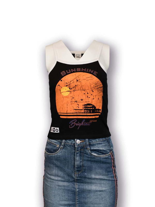 Artist Anon Brighton - Artist Anon Sunshine Vest - T-Shirt - Vest, West Pier, Women's