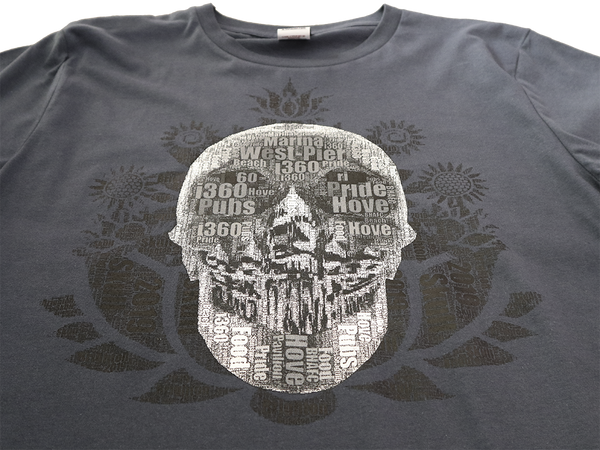 Artist Anon Brighton - 2019 Brighton Skull - T-Shirt - Brighton Skull, Men's, Unisex