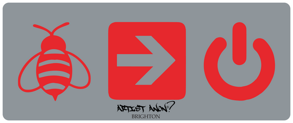 Artist Anon Brighton - B'right'on Bumper Sticker - Stickers -
