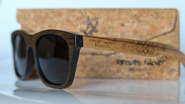 Artist Anon Brighton - Curiously Grey Bamboo Sunglasses - Sunglasses - Bamboo