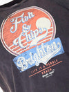 Artist Anon Brighton - Fish And Chips - T-Shirt - Men's, Unisex, Vintage