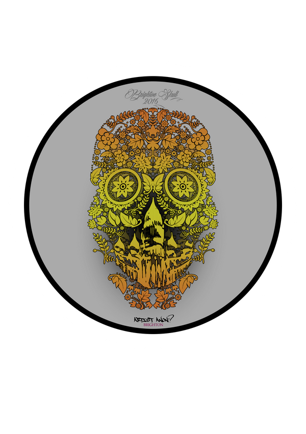 Artist Anon Brighton - 2016 Brighton Skull Sticker - Stickers -