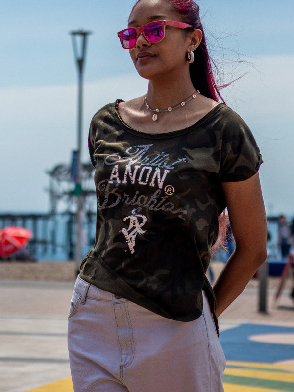 Artist Anon Brighton Camo Womens T-shirt