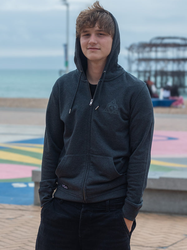 Artist Anon Eye Love BrightOn Zipped Hoodie