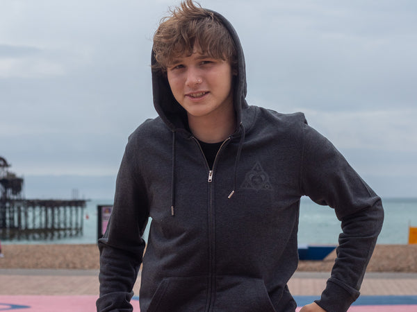 Artist Anon Eye Love BrightOn Zipped Hoodie