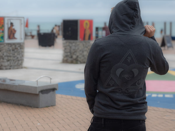 Artist Anon Eye Love BrightOn Zipped Hoodie