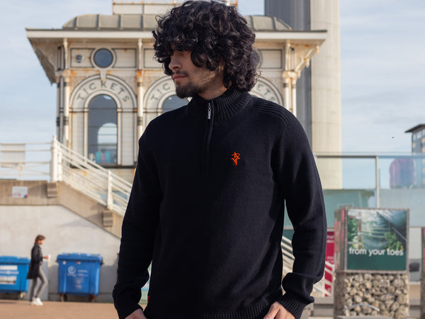 Artist Anon Brighton Qtr Zip Eco Sweater