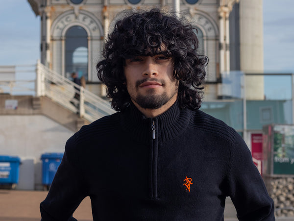 Artist Anon Brighton Qtr Zip Eco Sweater