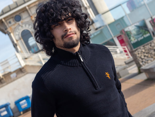 Artist Anon Brighton Qtr Zip Eco Sweater