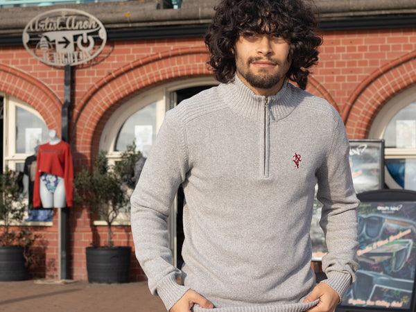 Artist Anon Brighton Qtr Zip Eco Sweater