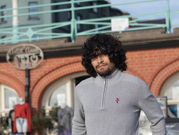 Artist Anon Brighton Qtr Zip Eco Sweater