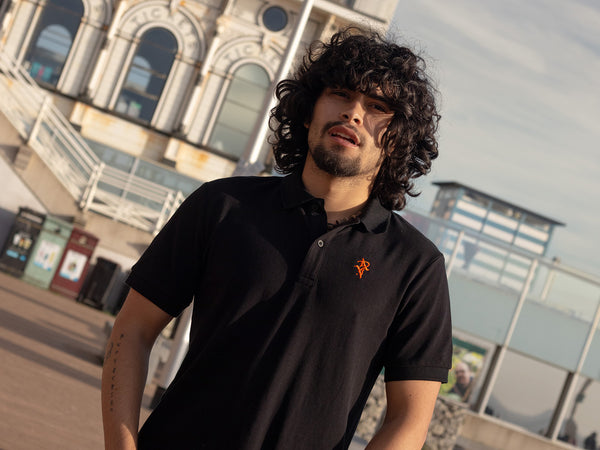 Artist Anon Brighton Organic Cotton Crest Polo Shirt