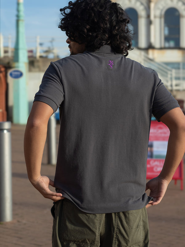 Artist Anon Brighton Organic Cotton Crest Polo Shirt