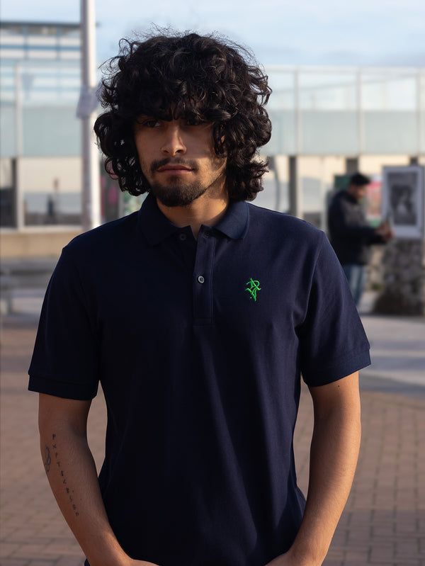 Artist Anon Brighton Organic Cotton Crest Polo Shirt