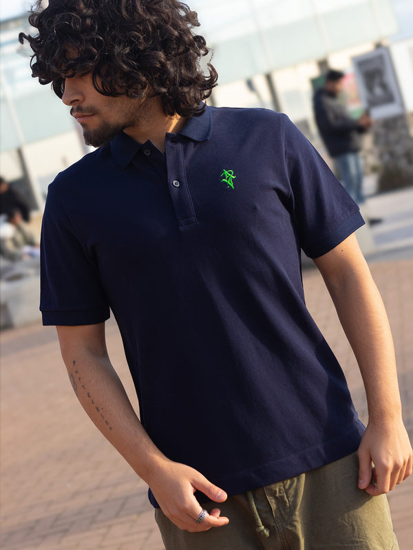 Artist Anon Brighton Organic Cotton Crest Polo Shirt