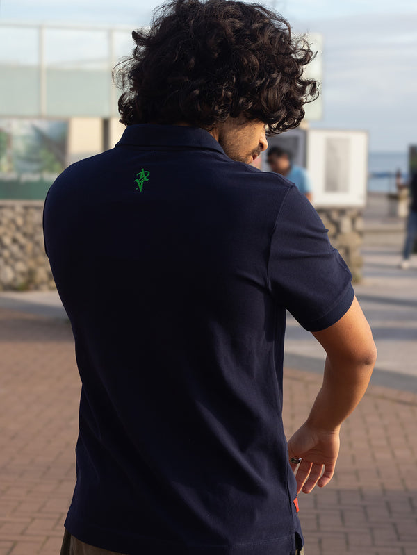 Artist Anon Brighton Organic Cotton Crest Polo Shirt