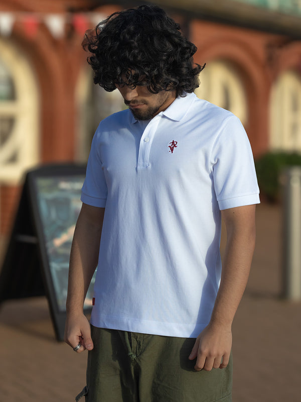 Artist Anon Brighton Organic Cotton Crest Polo Shirt