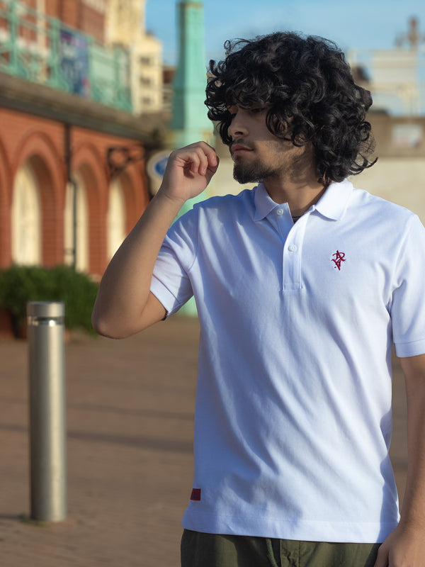 Artist Anon Brighton Organic Cotton Crest Polo Shirt