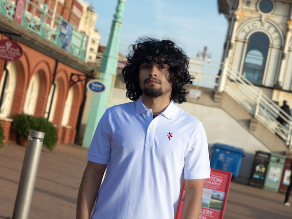 Artist Anon Brighton Organic Cotton Crest Polo Shirt