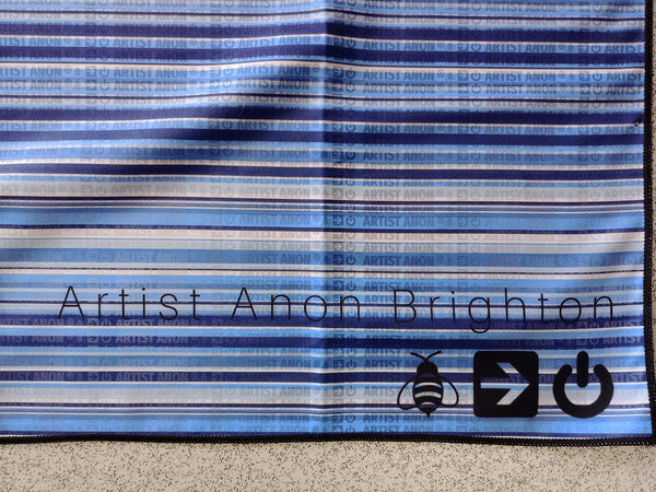 Artist Anon Brighton RPET Microfiber Beach Towel