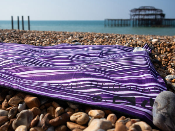 Artist Anon Brighton RPET Microfiber Beach Towel