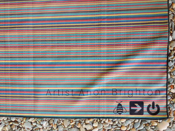 Artist Anon Brighton RPET Microfiber Beach Towel