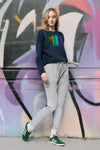 Artist Anon Brighton - Artist Anon Brighton Rainbow West Pier Women's Oversized Sweatshirt - Sweatshirt - oversized, West Pier, Women's